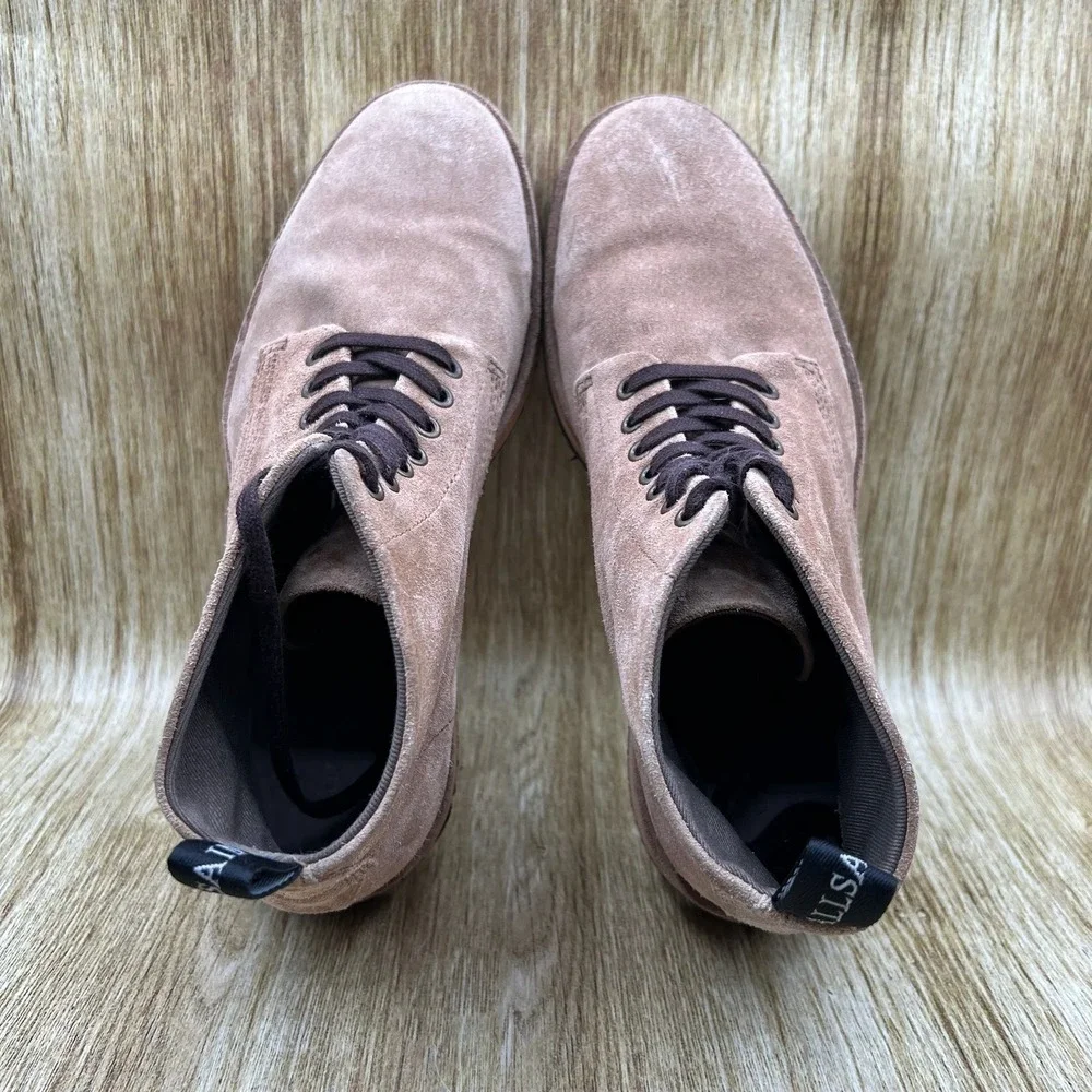 AllSaints Matthias Chukka Boots Men's Size 9 EU 42 Brown Suede‎ Ankle Shoes